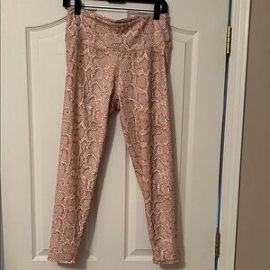 BCBGMaxAzria Blush Snake Print Leggings
